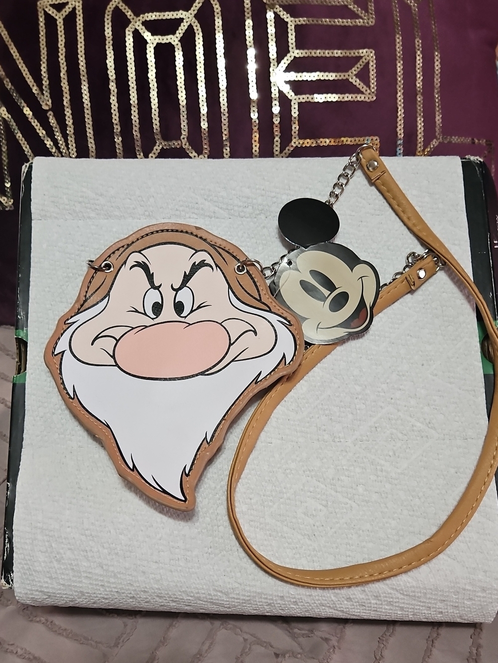 Disney Grumpy Character Crossbody Bag